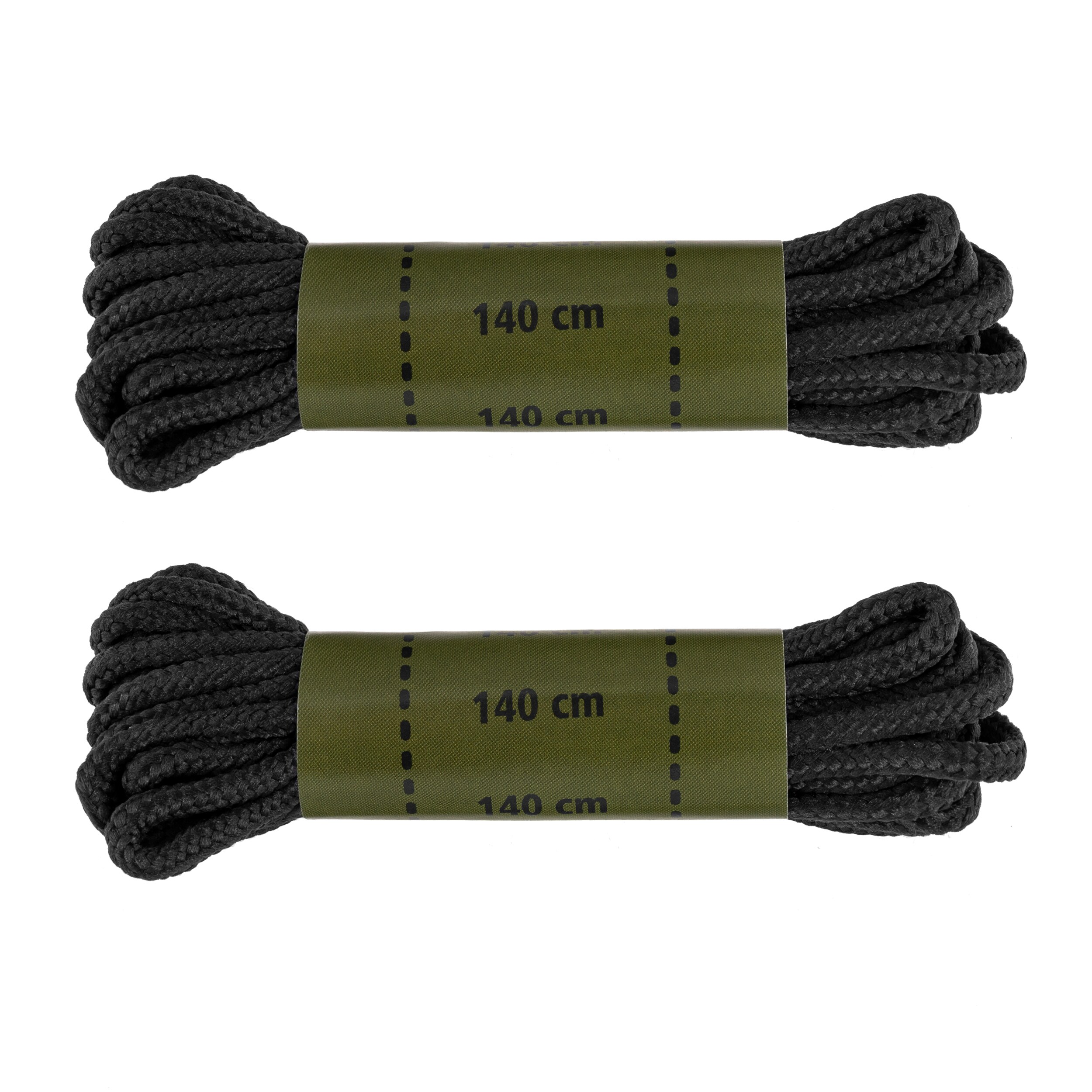 Mil-Tec polyester Shoelaces 140 cm - Black