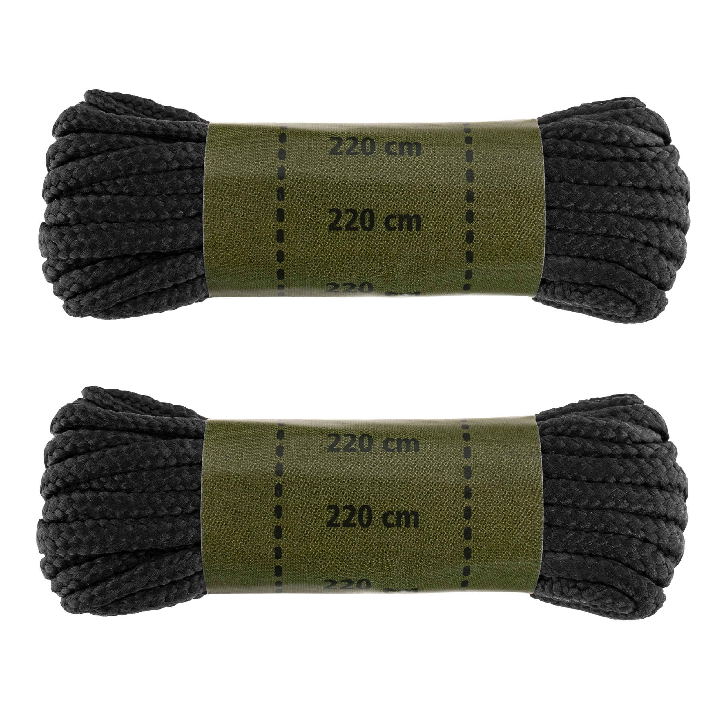 Mil-Tec Polyester Laces 220 cm - Black