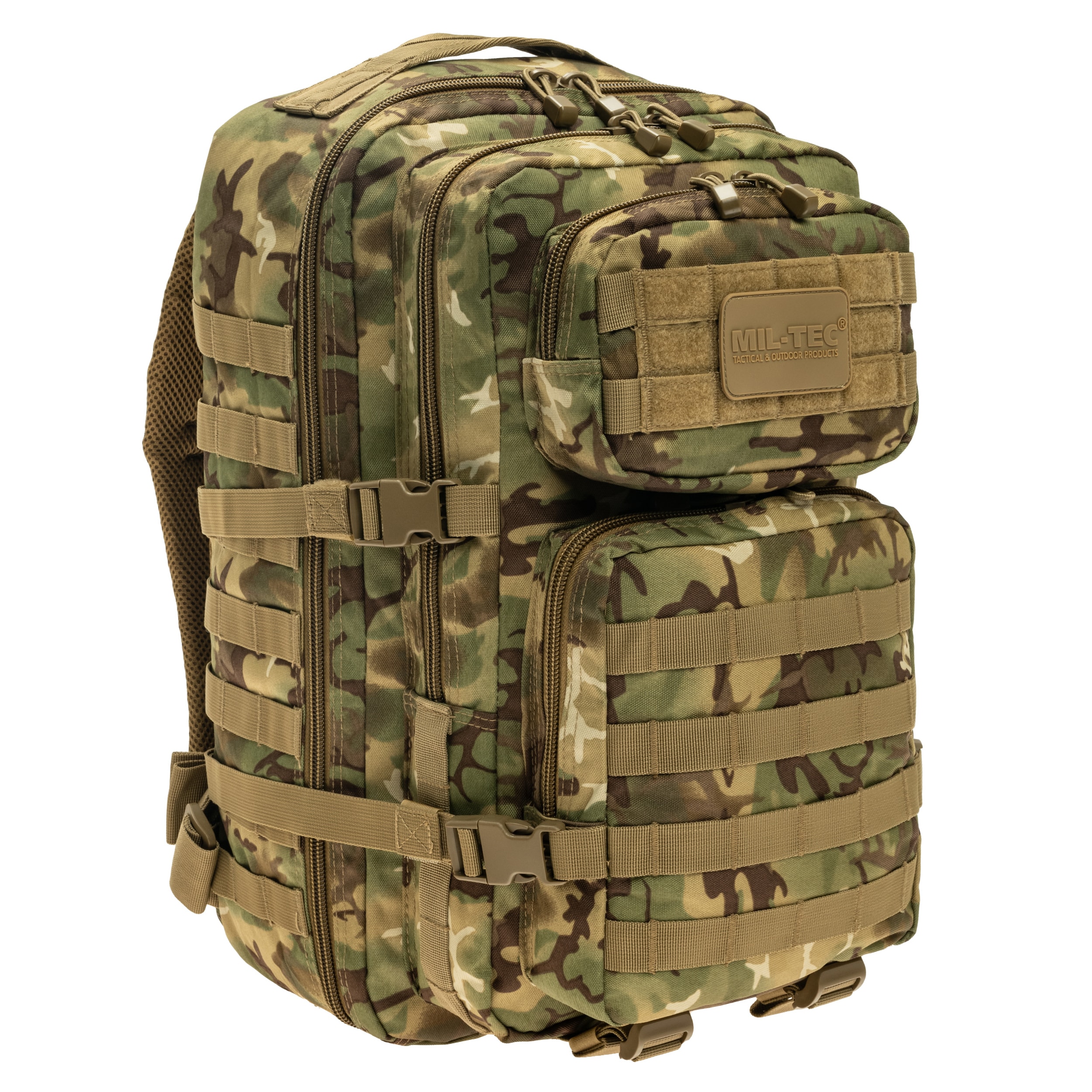 Mil-Tec Assault Pack Large Backpack 36 l - Arid MC Camo