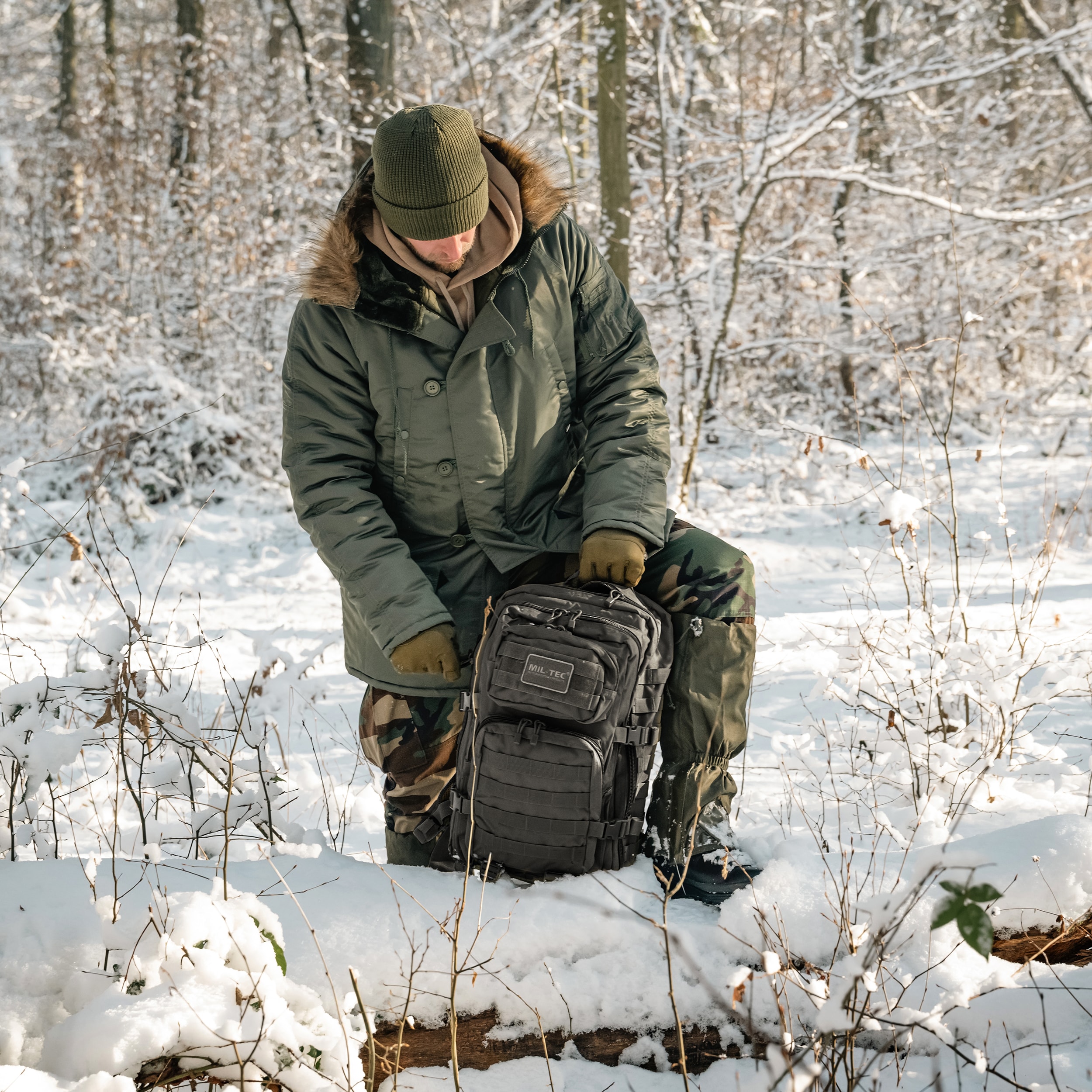 Mil-Tec Assault Pack Large Backpack 36 l - Tactical Black