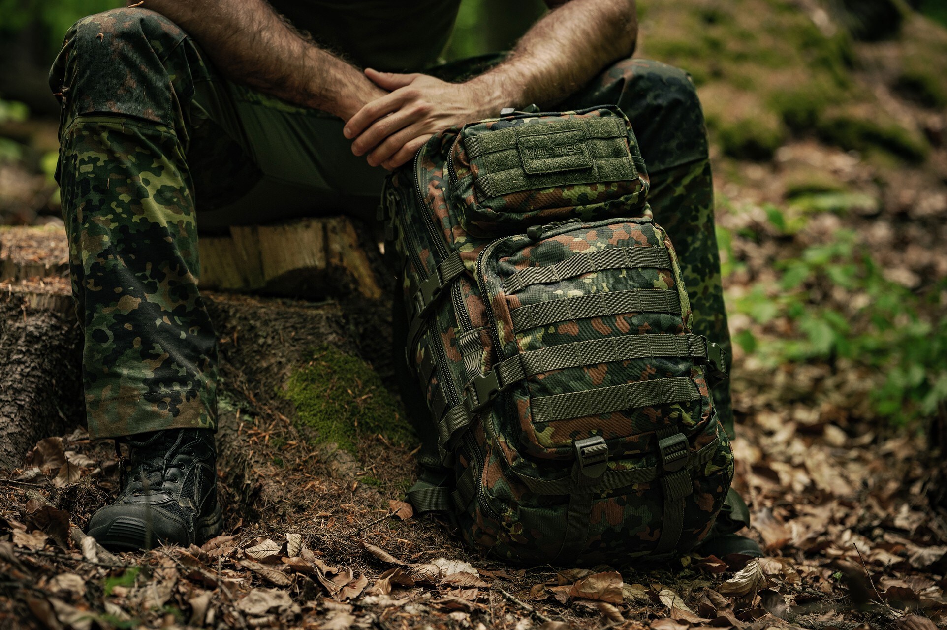 Mil-Tec Assault Pack Large Backpack 36 l - Flecktarn