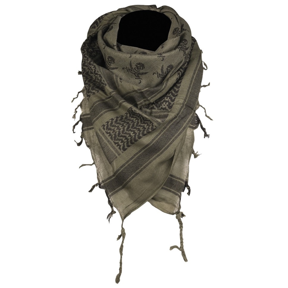 Mil-Tec Skull Protective Scarf - Olive/Black