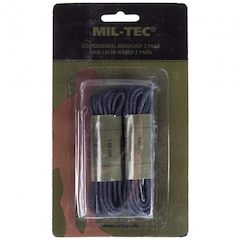 Mil-Tec wax shoelaces 140 cm - Black