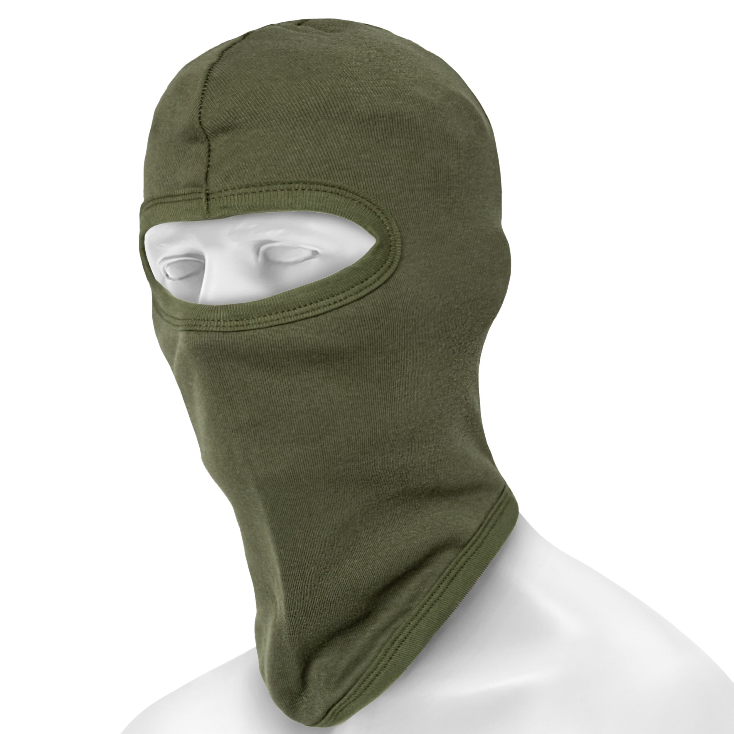 Mil-Tec Cotton Balaclava with 1 hole - Olive