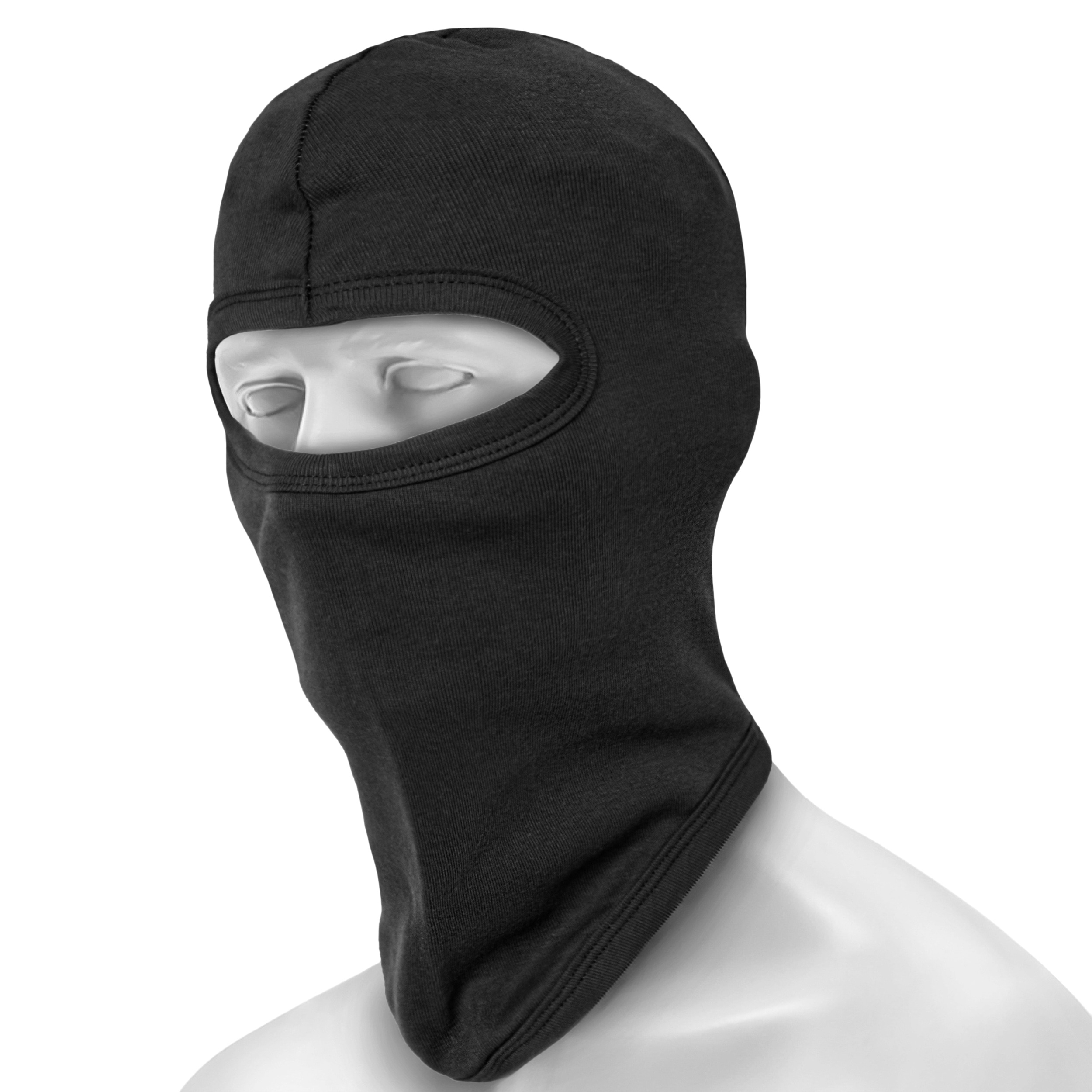 Mil-Tec Cotton Balaclava with 1 hole - Black