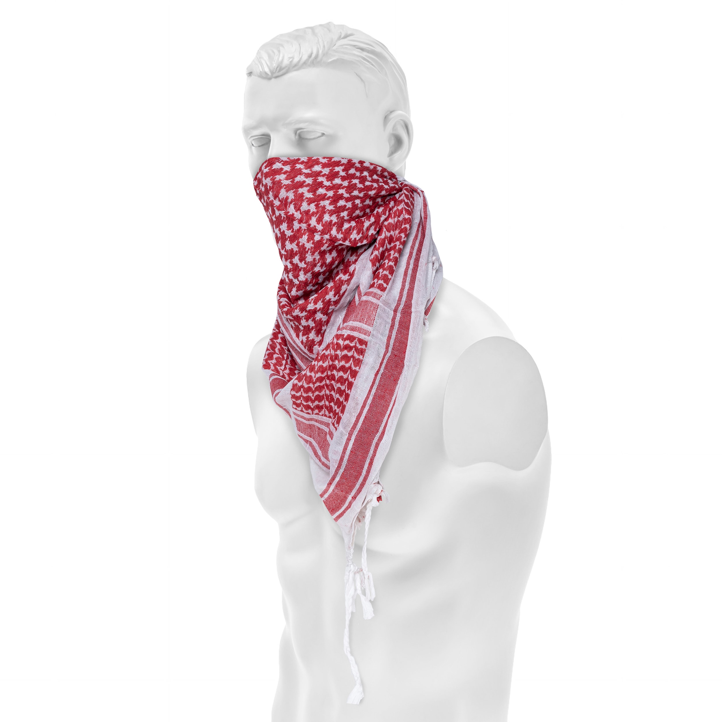 Mil-Tec Shemagh Protective Scarf - White/Red