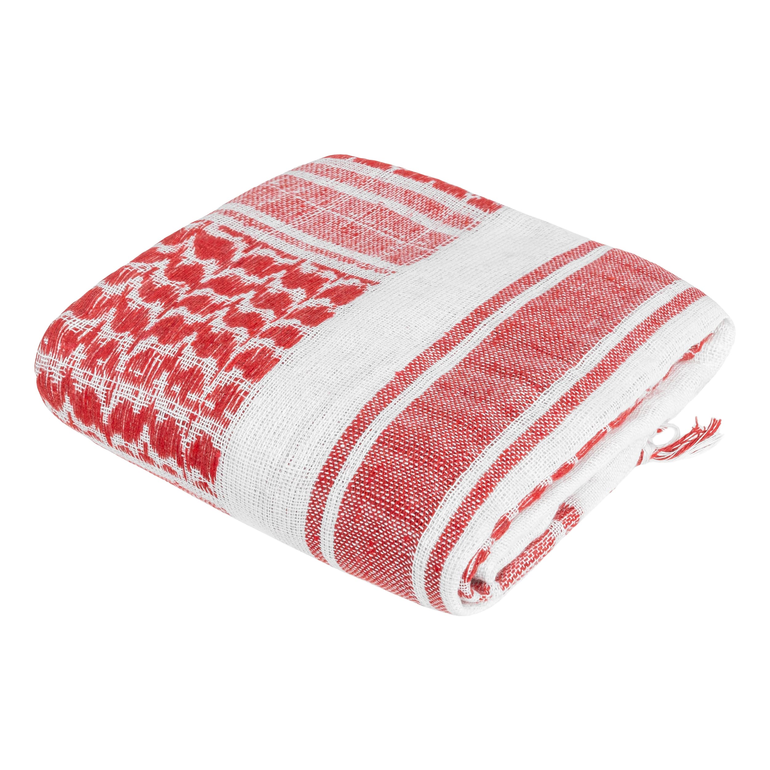 Mil-Tec Shemagh Protective Scarf - White/Red