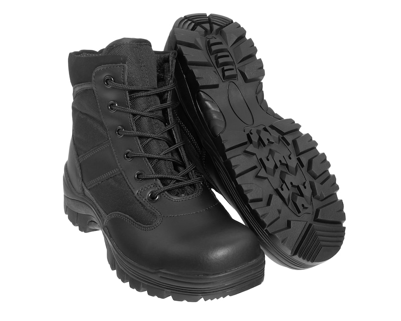 Mil Tec Steel Toe Cap Black Boots Mil-Tec Lightweight Tactical