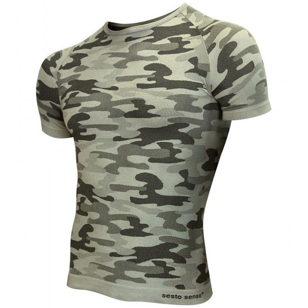 Sesto Senso Thermo Active Short Sleeve Shirt - Desert Camo