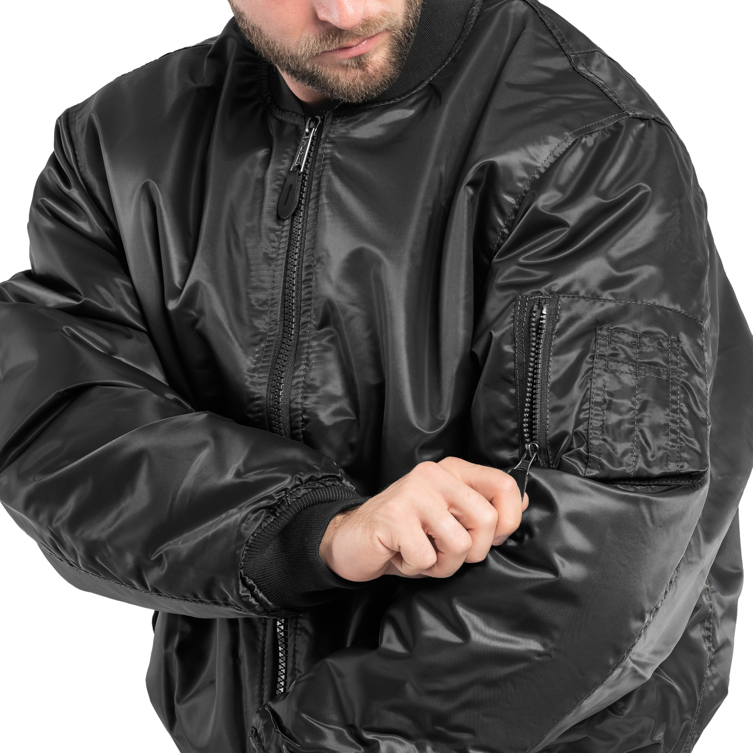 Mil-Tec MA-1 US Flight Jacket - Black