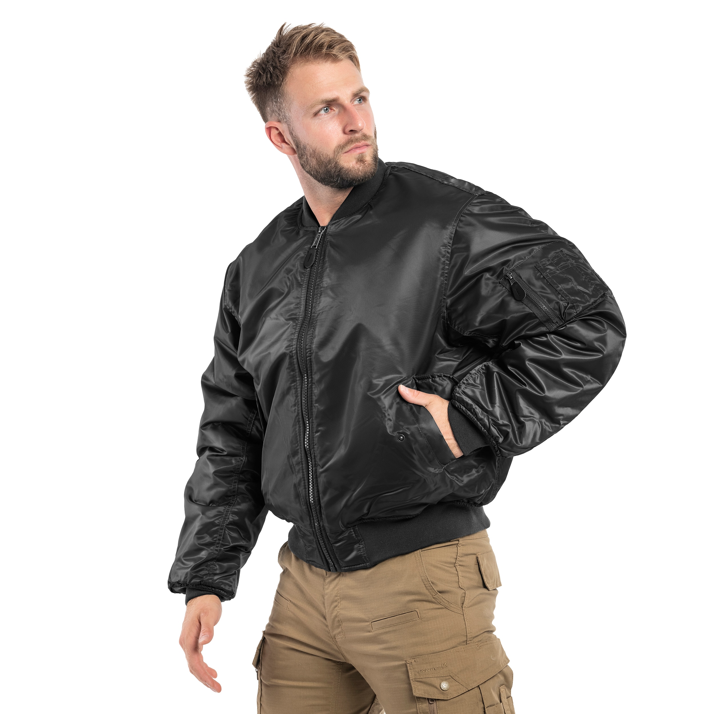 Mil-Tec MA-1 US Flight Jacket - Black