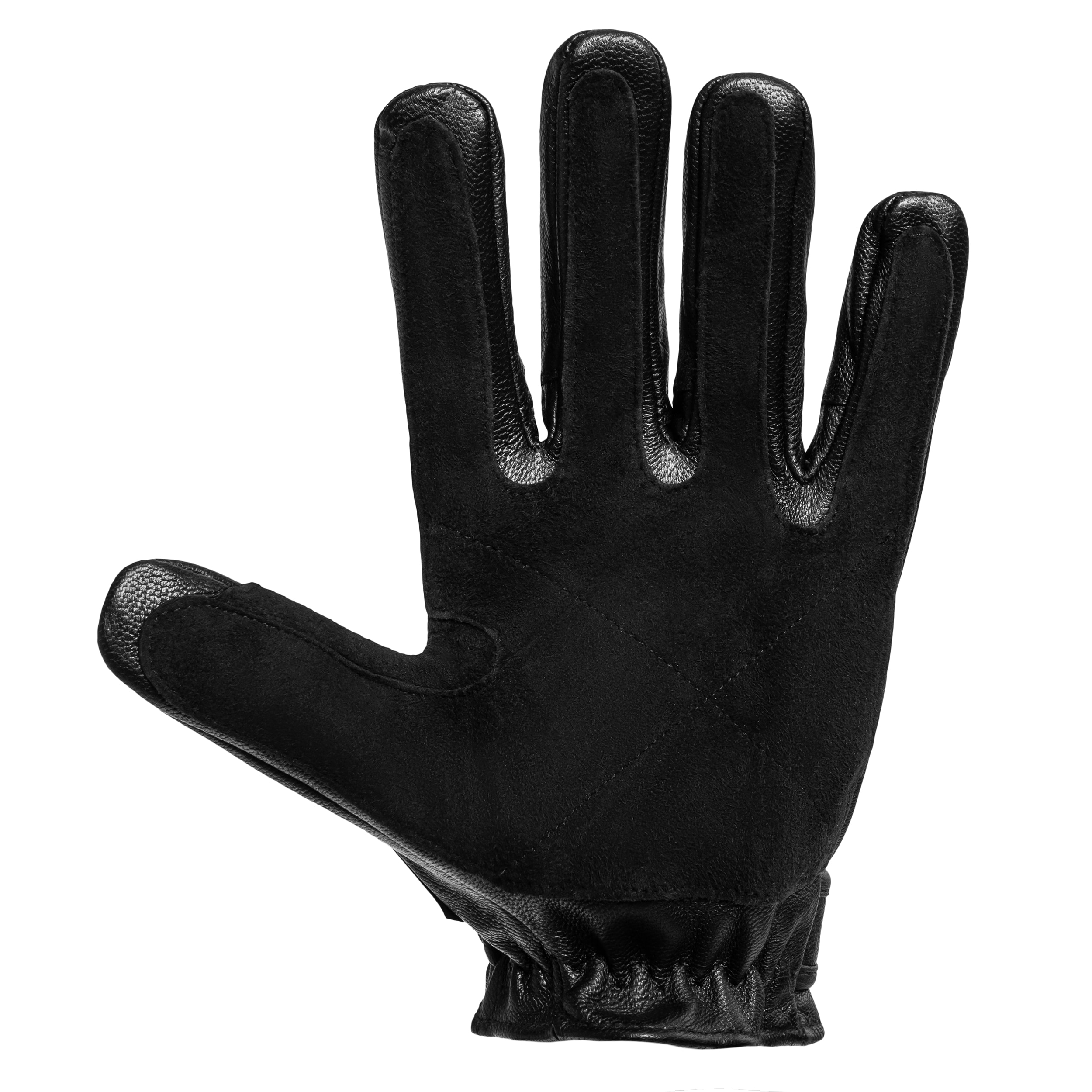 Mil-Tec SEC Combat Leather Gloves - Black