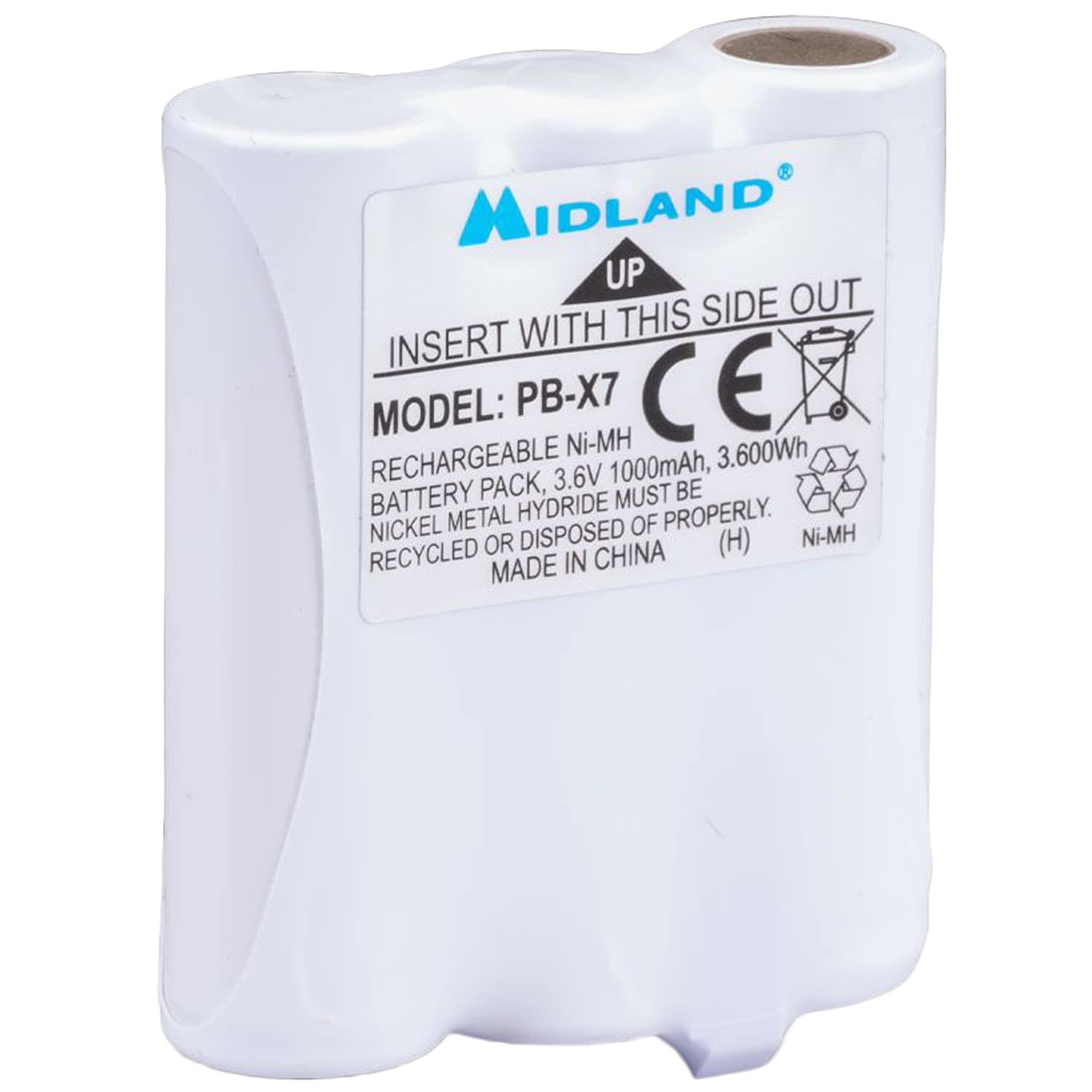 Midland PB-X7 Ni-MH 1000 mAh Battery for XT70 Radiotelephone