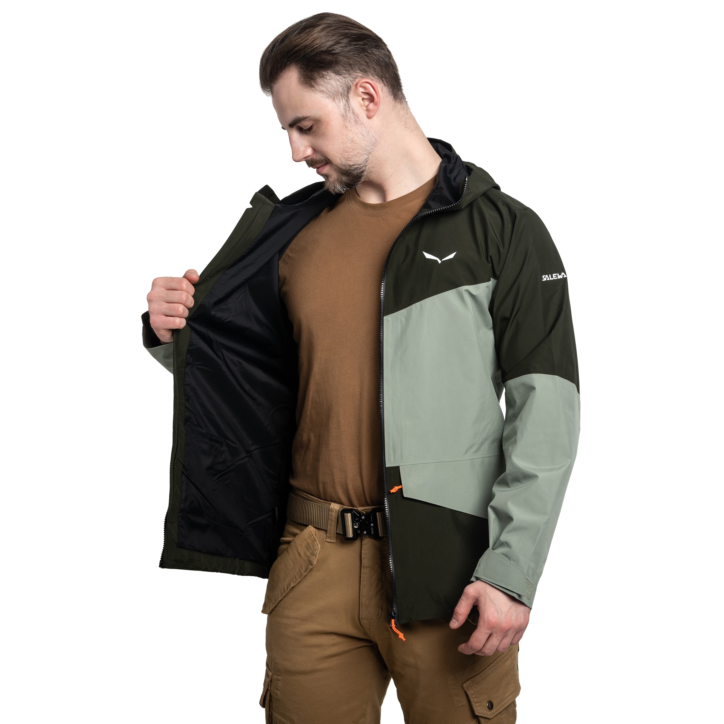 Salewa Puez 2L Gore-Tex jacket - Dark Olive