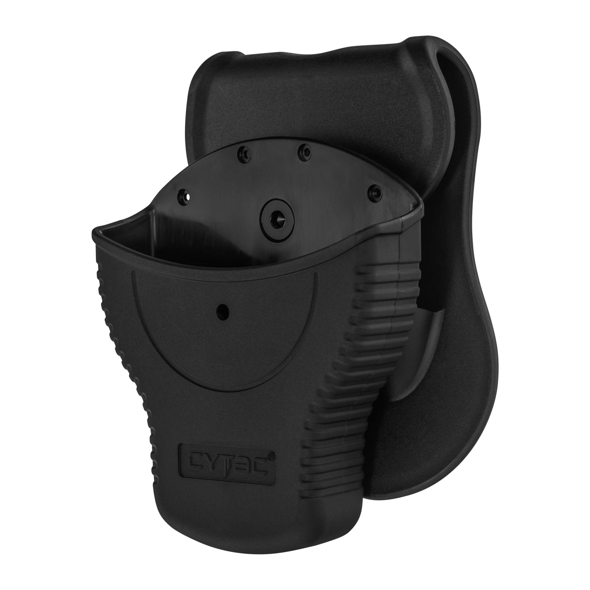 Holster Cytac for handcuffs polymer open - with flipper