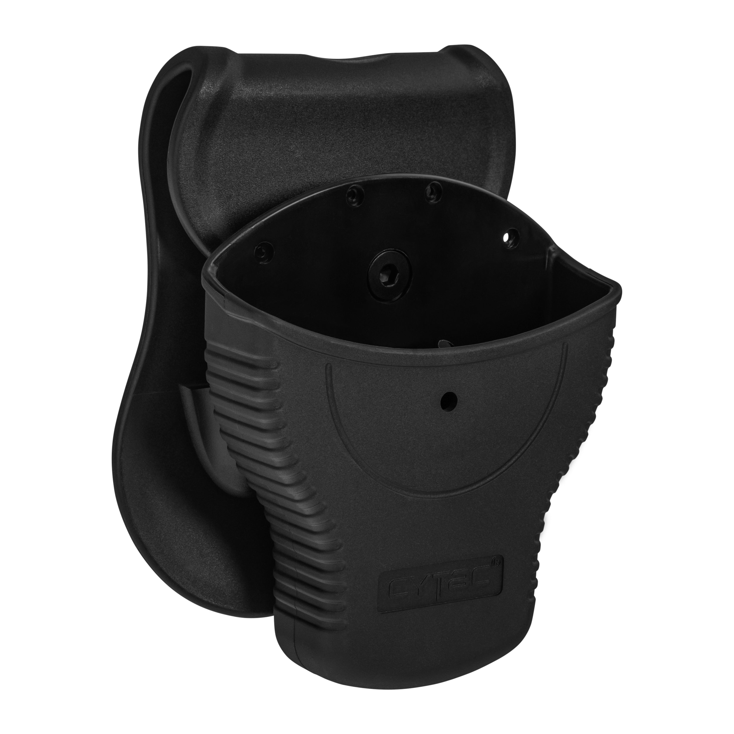 Holster Cytac for handcuffs polymer open - with flipper