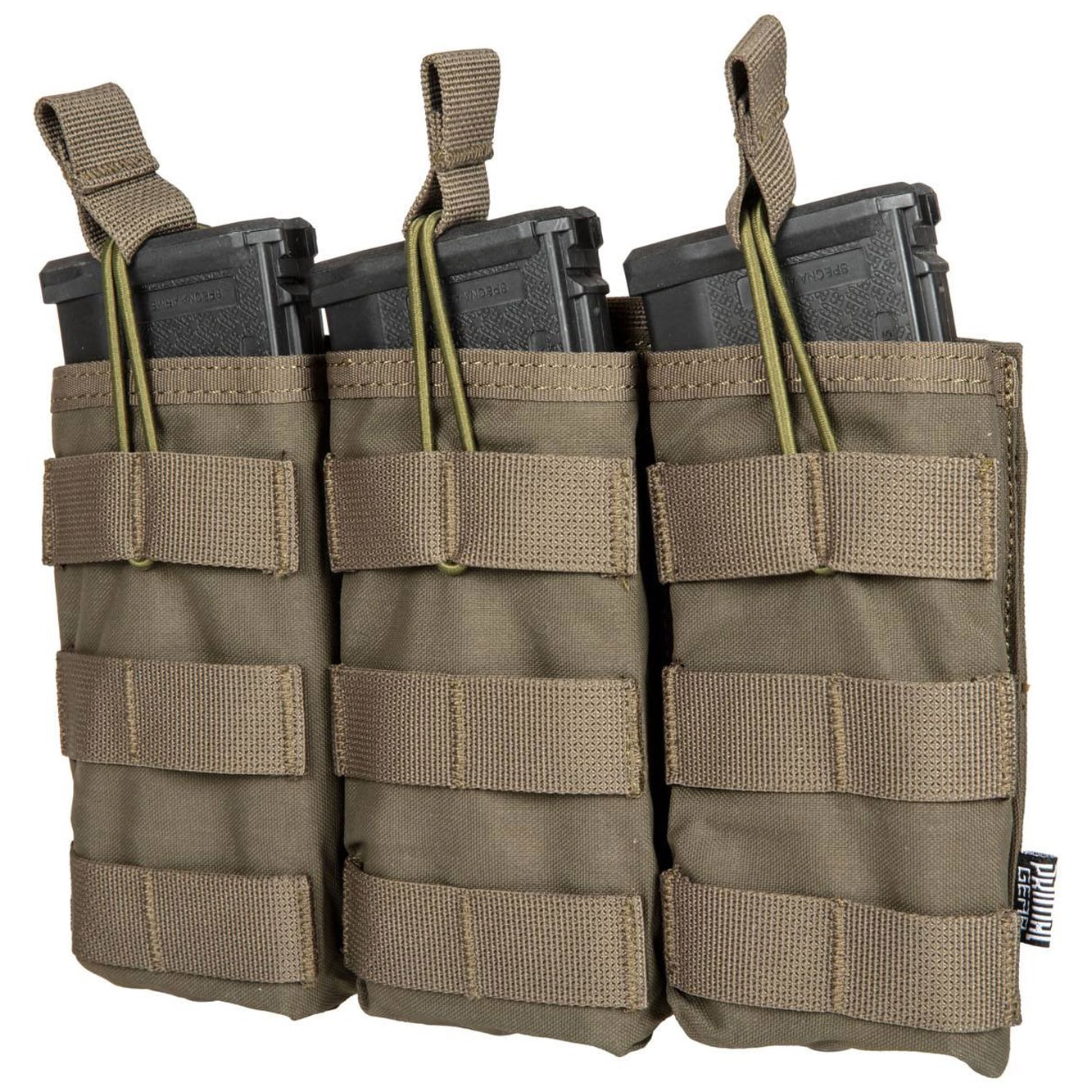 Primal Gear triple pouch for Open Koga magazines - Olives