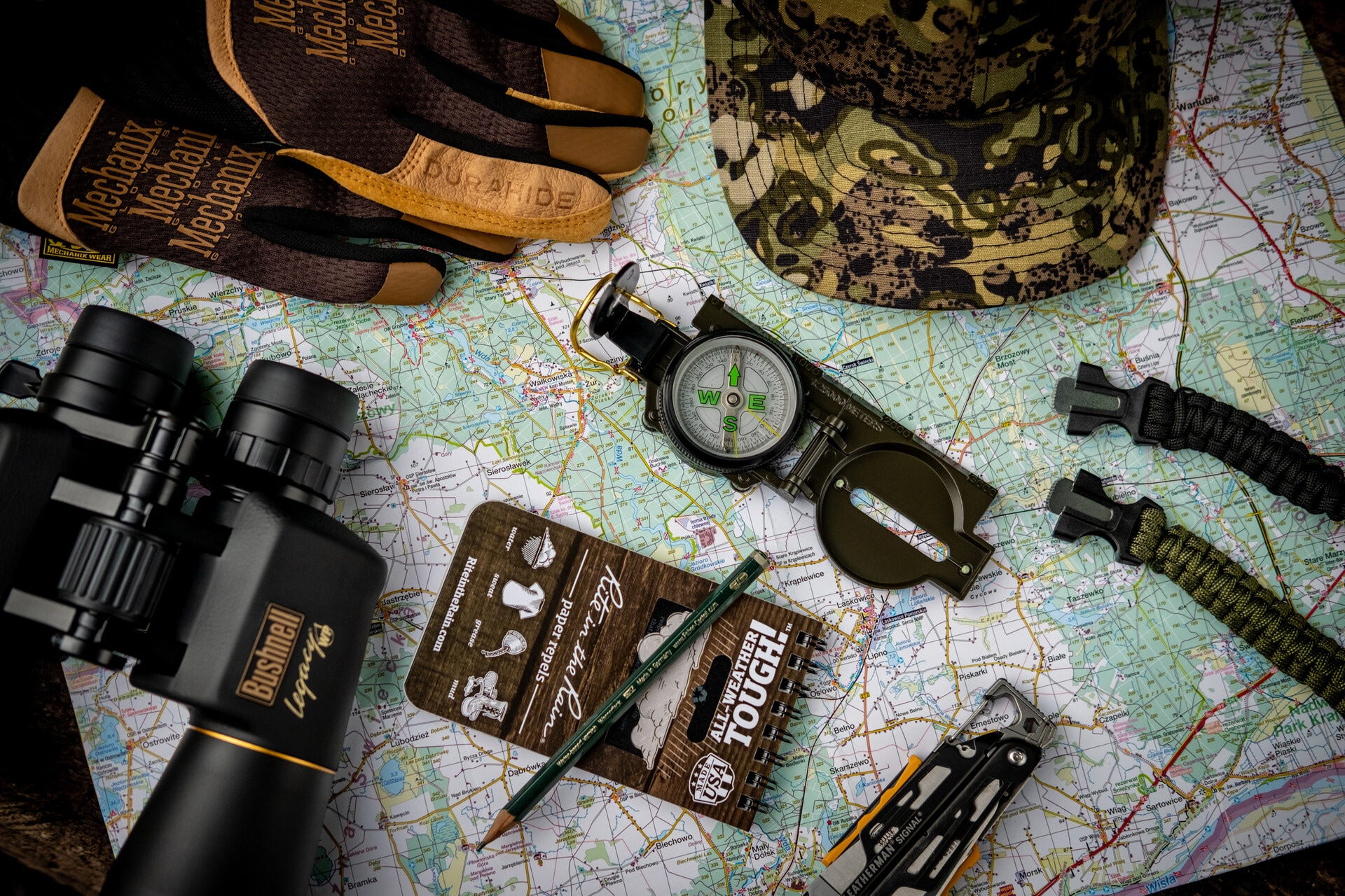 Badger Outdoor Military Lensatic Prismatic Compass