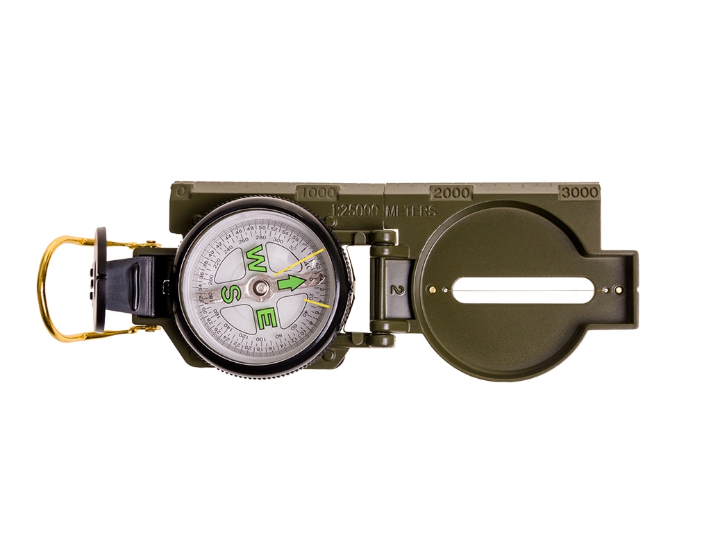 Badger Outdoor Military Lensatic Prismatic Compass 