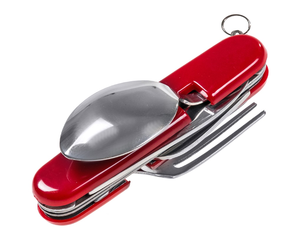 BCB Folding KFS Clip Set Combo Utensil - Red