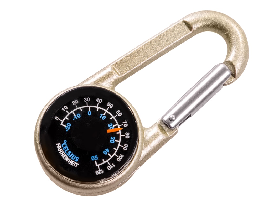 BCB Carabiner with compass and thermometer 3in1