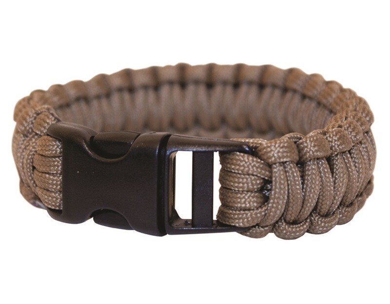 Bracelet Paracord BCB 9 inch buckle - Coyote Brown