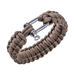 Bracelet Paracord BCB 9 shackle inches - Coyote Brown