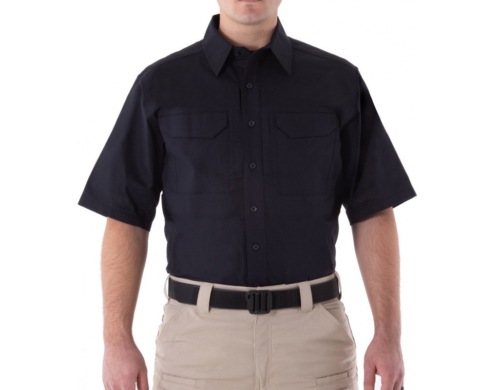 First Tactical V2 Tactical Short Sleeve Shirt - Midnight Navy