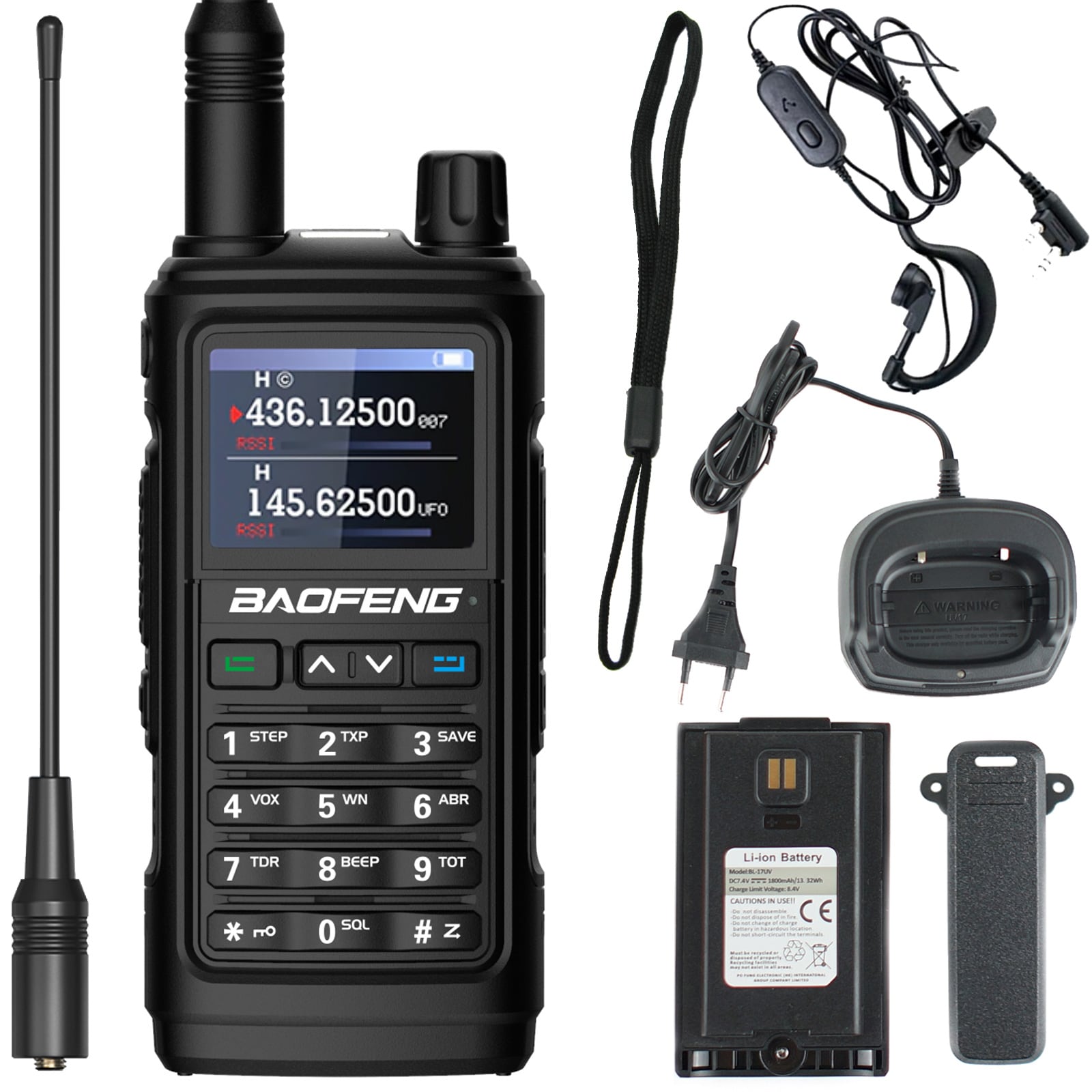 Baofeng UV-17E 5W Radio - Black