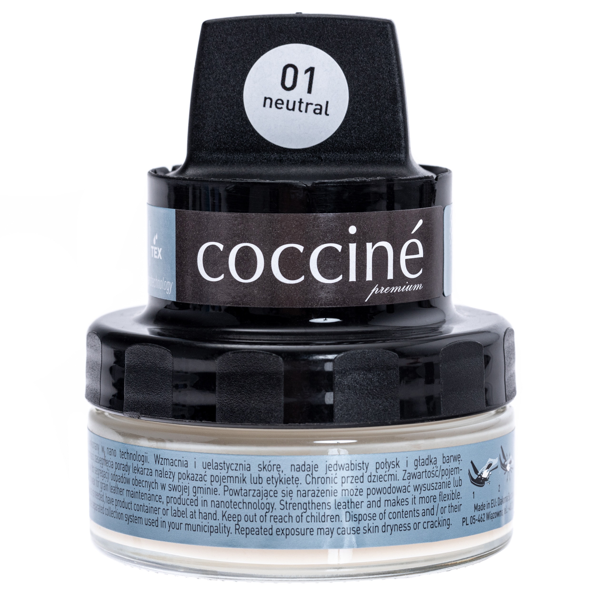 Coccine Nano Wax grain leather wax 50 ml - colorless