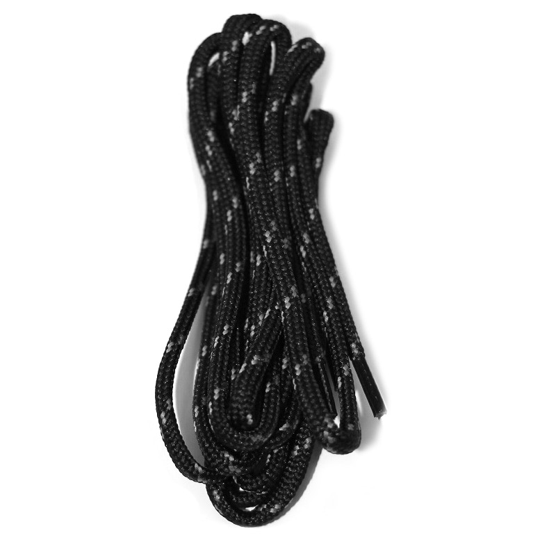 Trekking laces Coccine 150 cm - black / gray