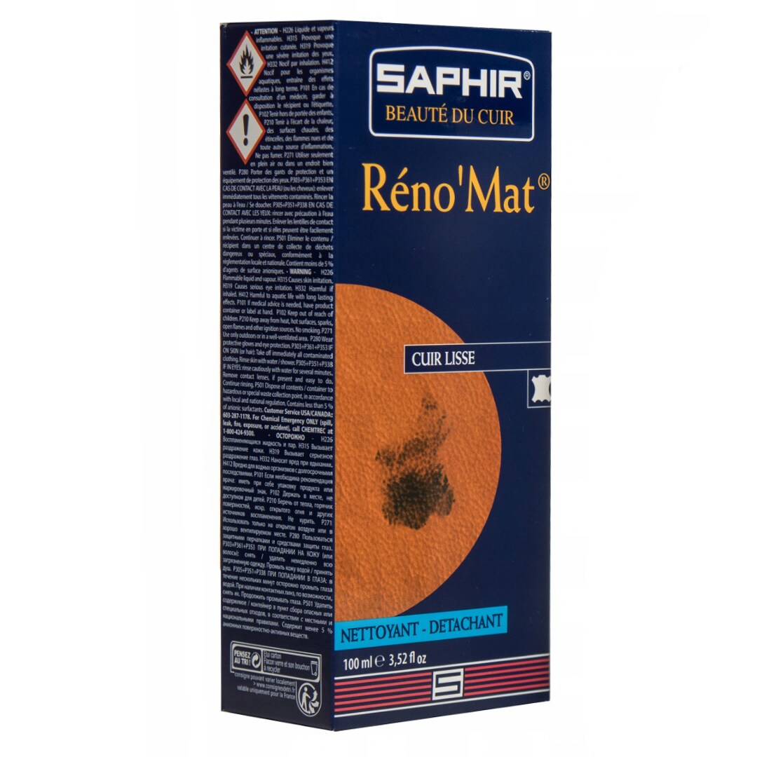 Saphir BDC Reno'Mat 100 ml Cleaning Fluid For Grain Leather