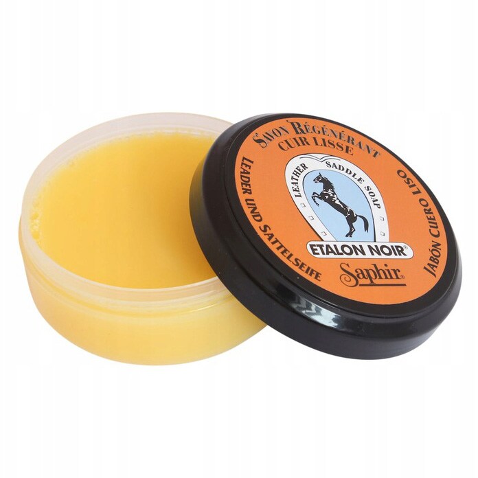 Regenerating Soap For Leather Saphir BDC Etalon Noir Soap 100 ml