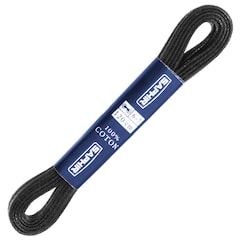 Saphir BDC Flat Waxed Laces 120 cm - black