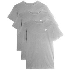 4F TTSHM0876  T-Shirt  Cool Light Gray Melange - 3 pcs