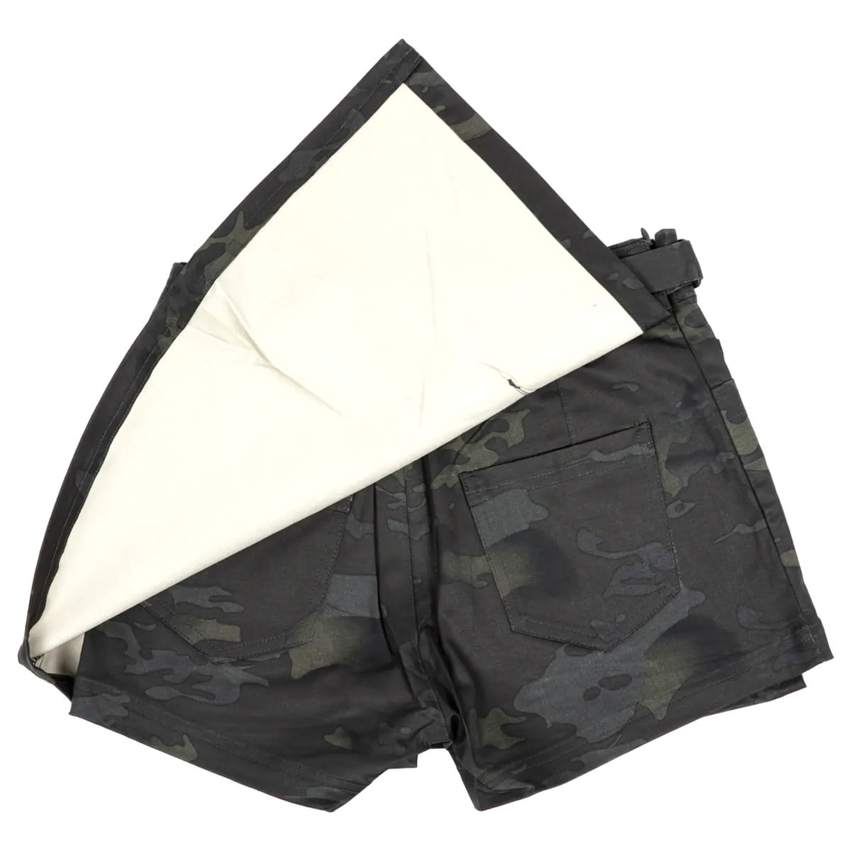 Battle Style Women's shorts with skirt function - MultiCam Black