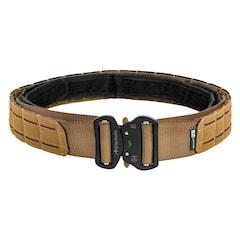 JB Tacticals MOLLE Laser Cut Tactical Belt with inner belt - Coyote