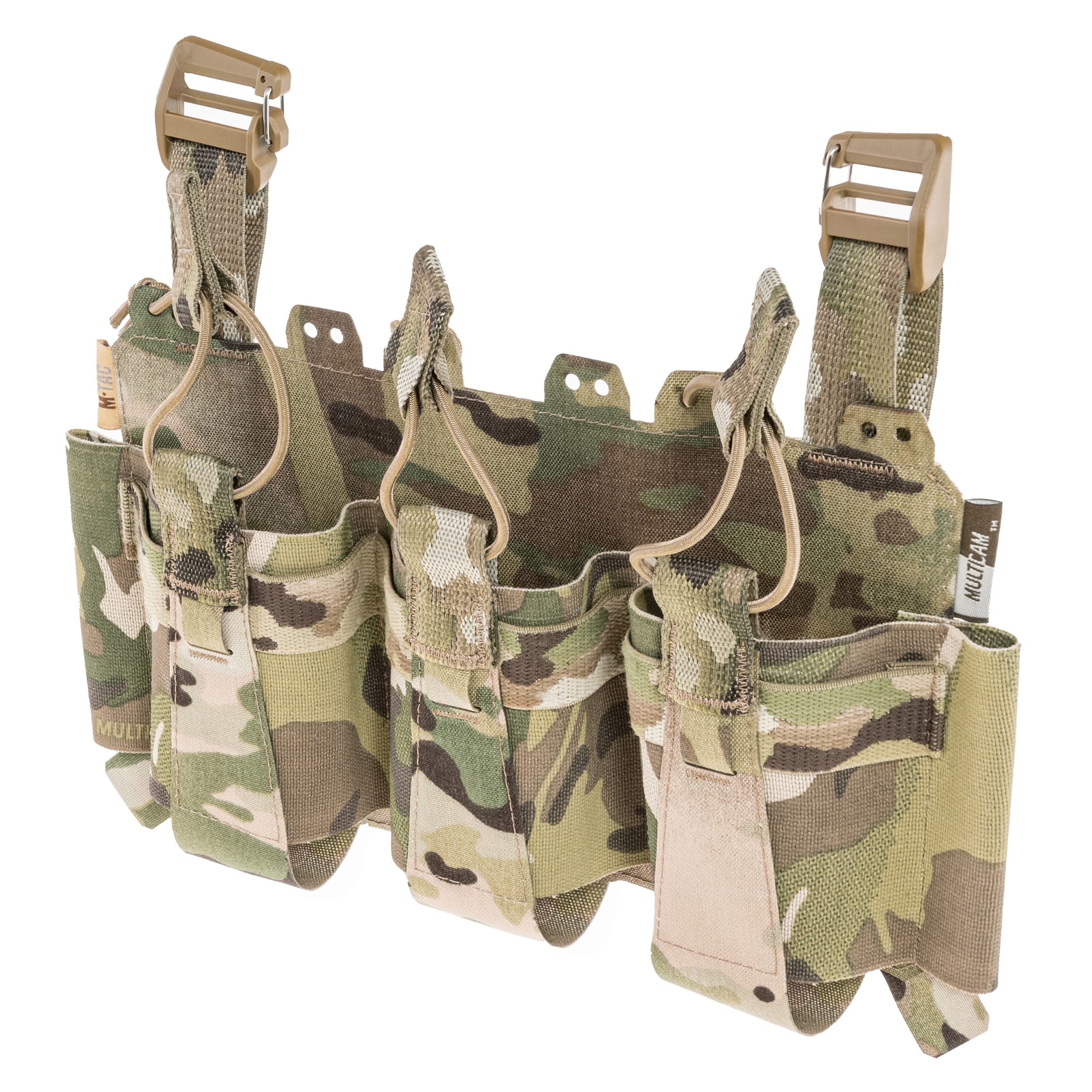 M-Tac Cuirass QRS Vest Front Panel with 3 Magazine Pouches - MultiCam