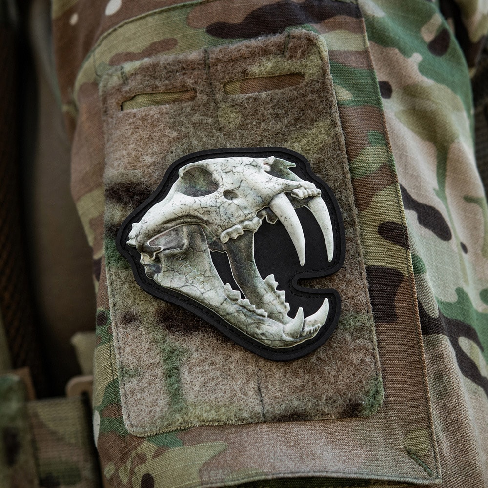 M-Tac Old Tiger patch - Full Color White