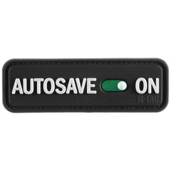 M-Tac AUTOSAVE ON PVC patch - Black