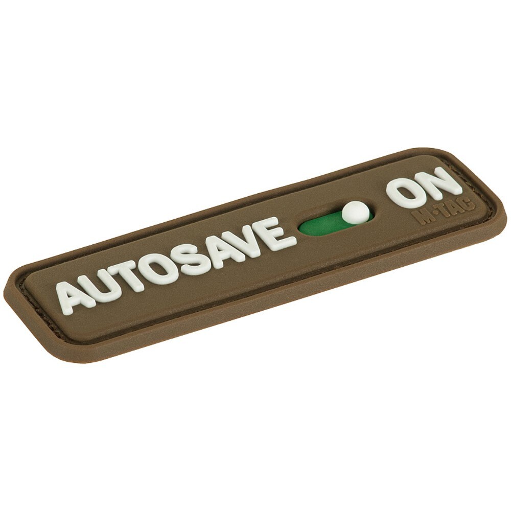 M-Tac AUTOSAVE ON PVC patch - Coyote