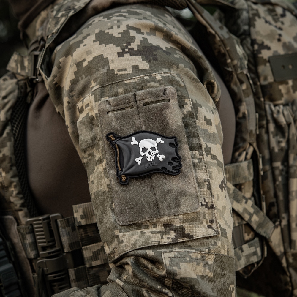 M-Tac Jolly Roger 3D PVC Patch - Black