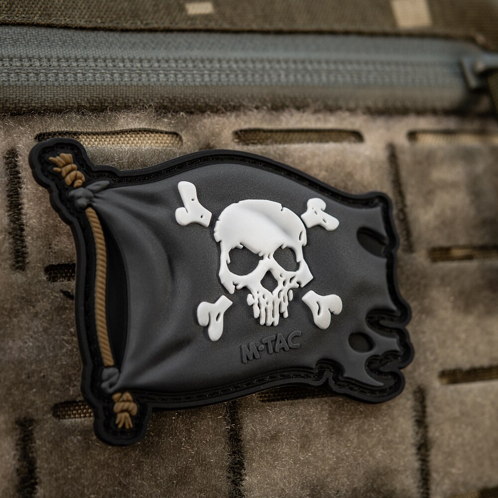 M-Tac Jolly Roger 3D PVC Patch - Black