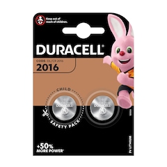 Duracell CR2016 3 V lithium battery - 2 pcs.