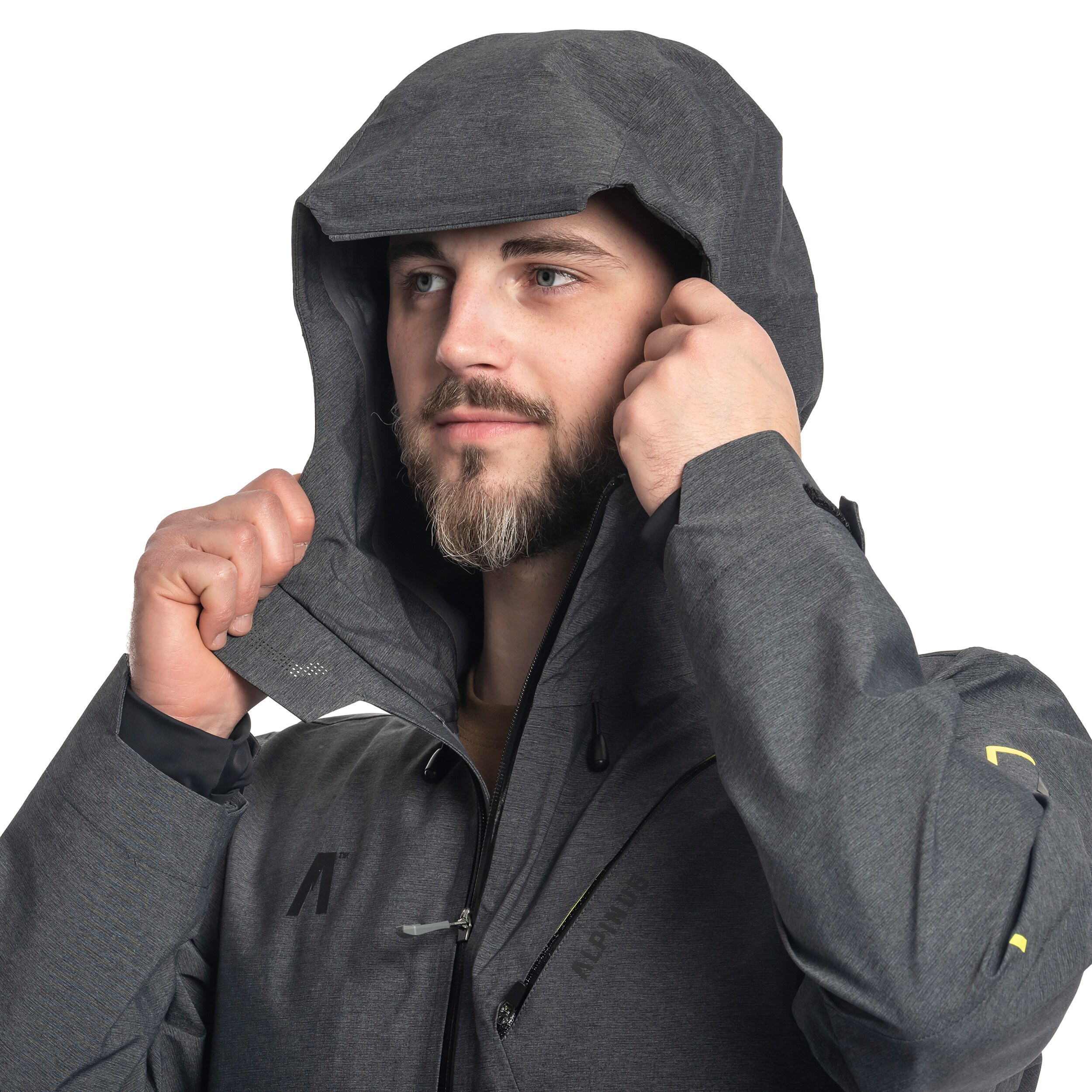 Alpinus Hardshell Stromlo Jacket - Grey