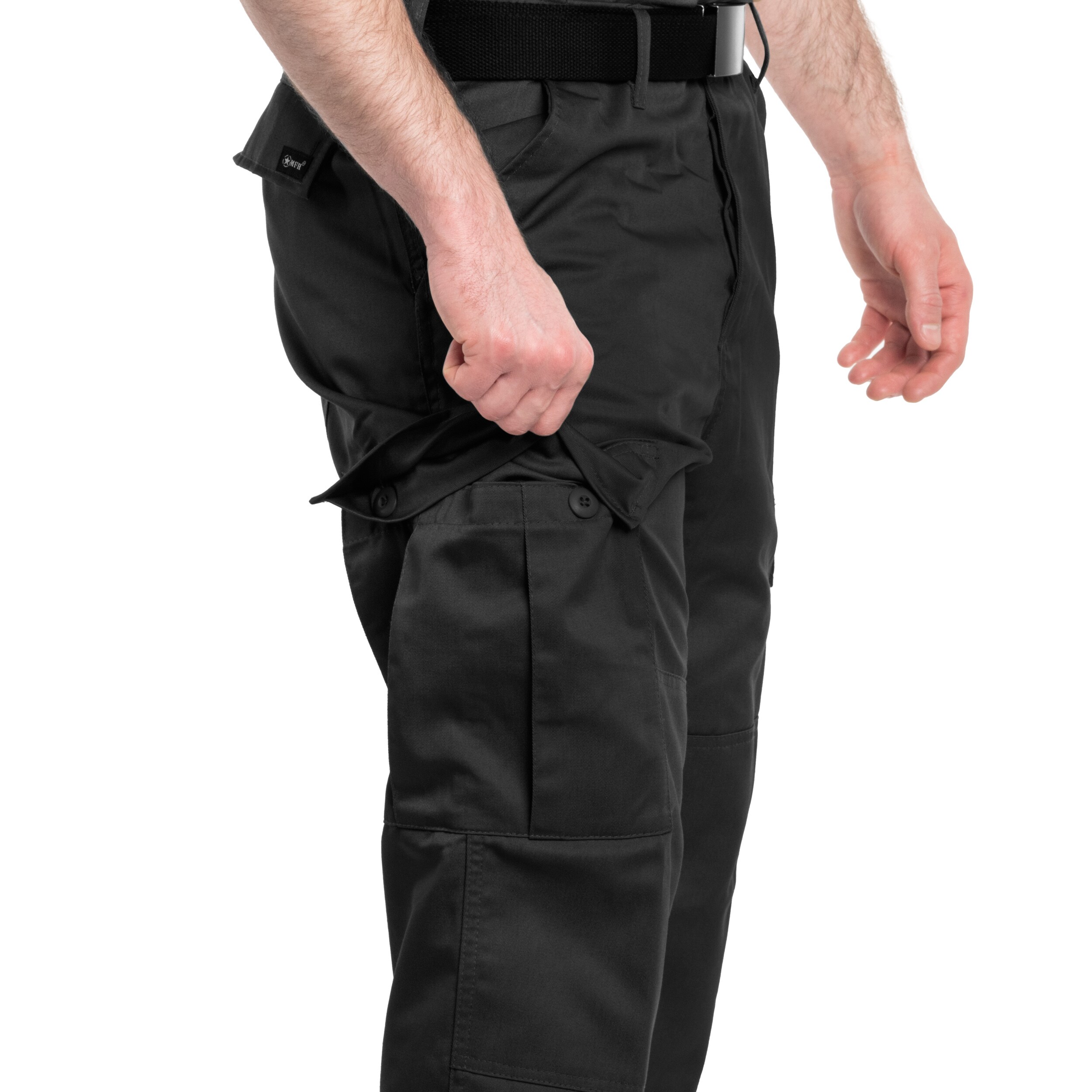 MFH US Combat BDU Reinforced Military Pants - Black