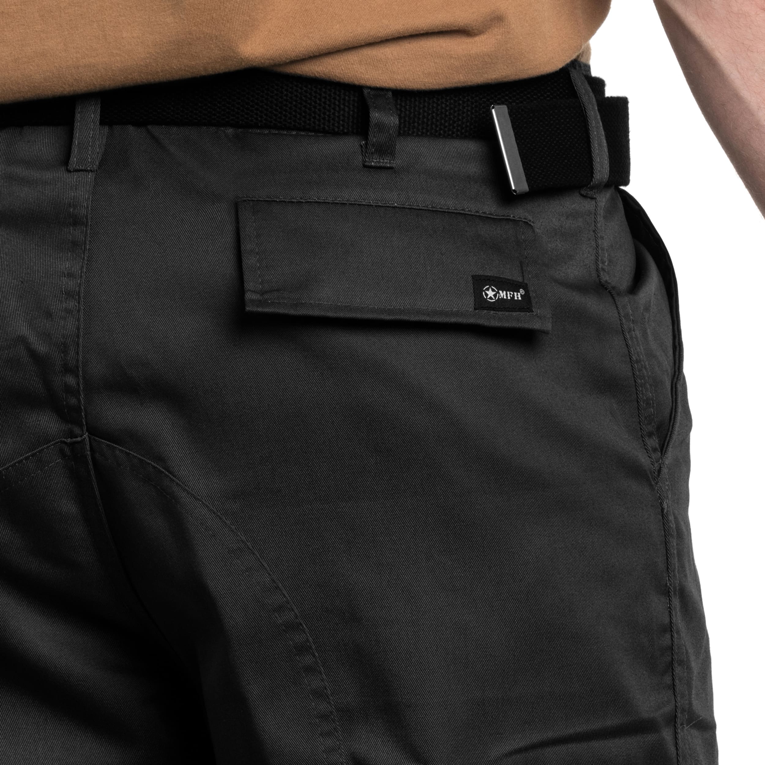 MFH US Combat BDU Reinforced Military Pants - Black