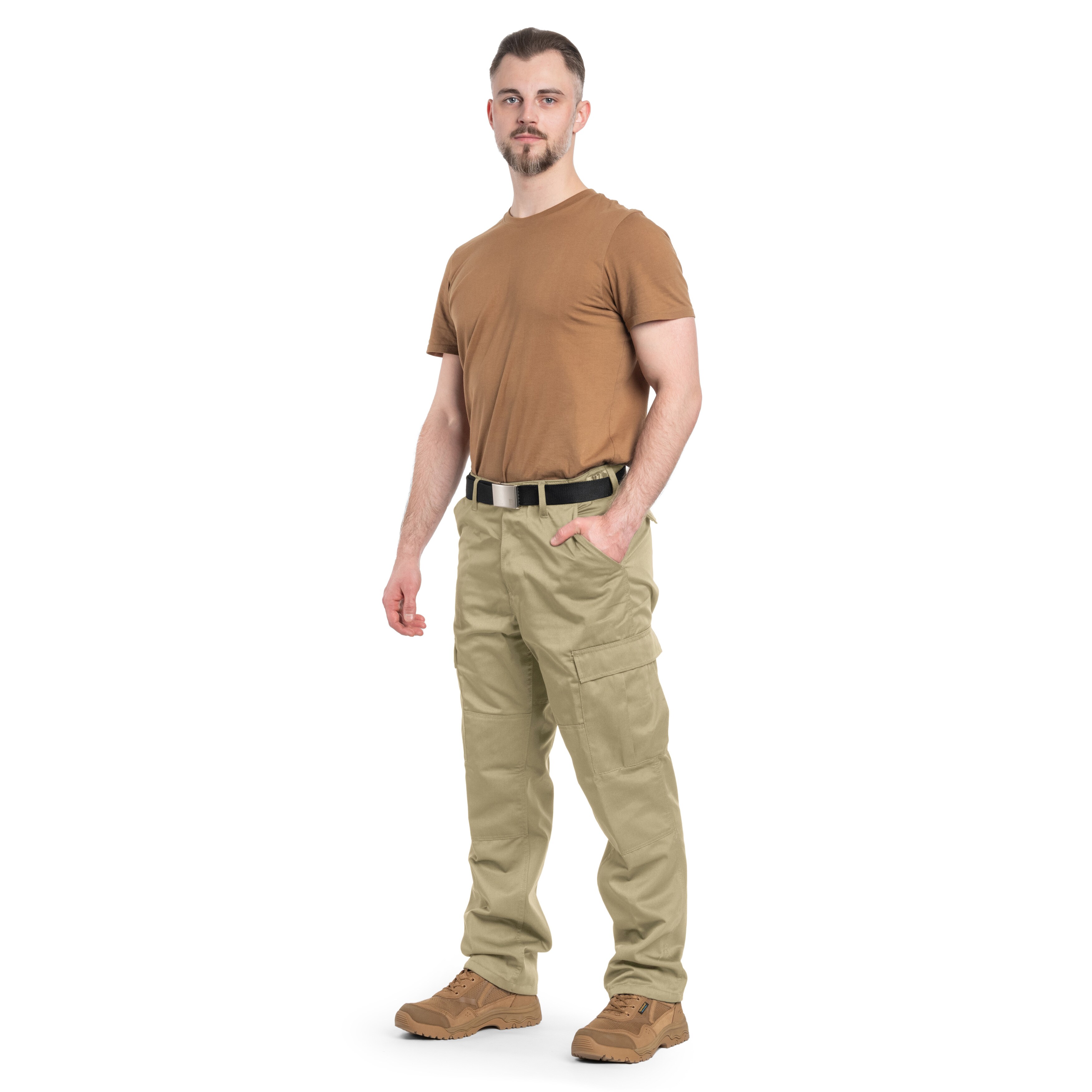 MFH US Combat BDU Reinforced Military Pants - Khaki