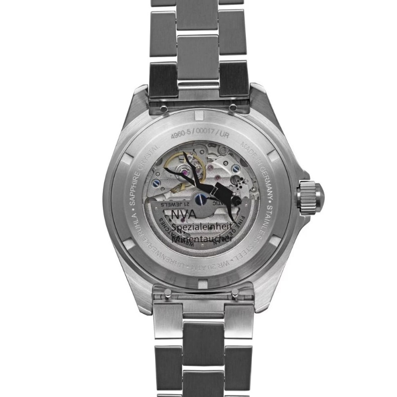 Ruhla NVA Kommando Minentaucher Automatic Set Red Watch