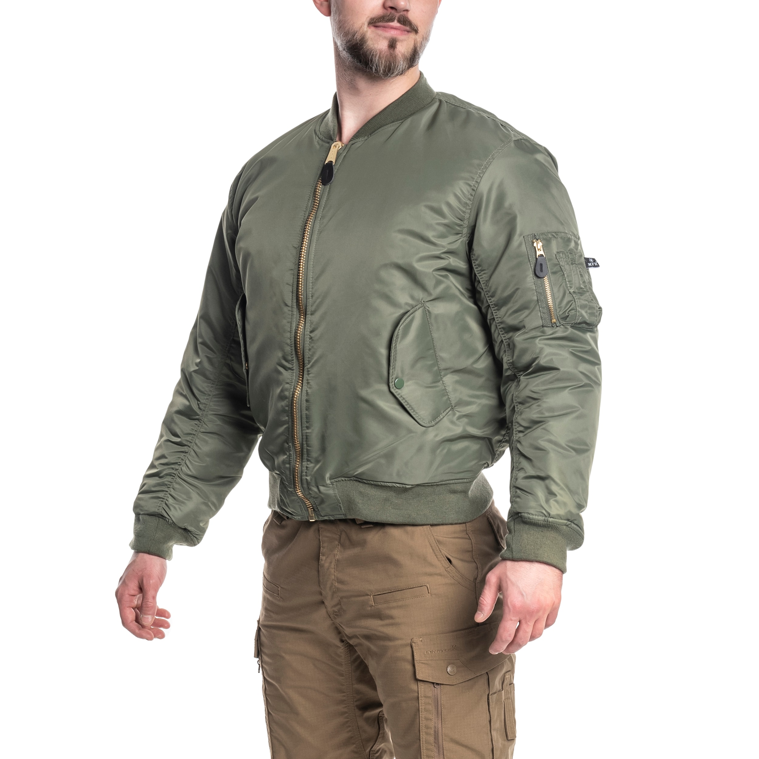 MFH MA-1 US Flight Jacket - Olive - Buy Online - MILITARY Shop